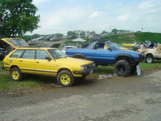 Subaru Loyale Lifted. Re: lifted yellow GL with